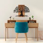 Wallity Accesorio de Pared de Madera Decorativa 382, Madera y Metal, 58 x 80 cm